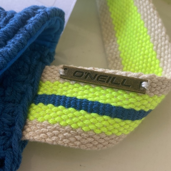 NEW O’Neill Joni Blue Crochet Fanny Pack Travel Waist Bag - Picture 5 of 11